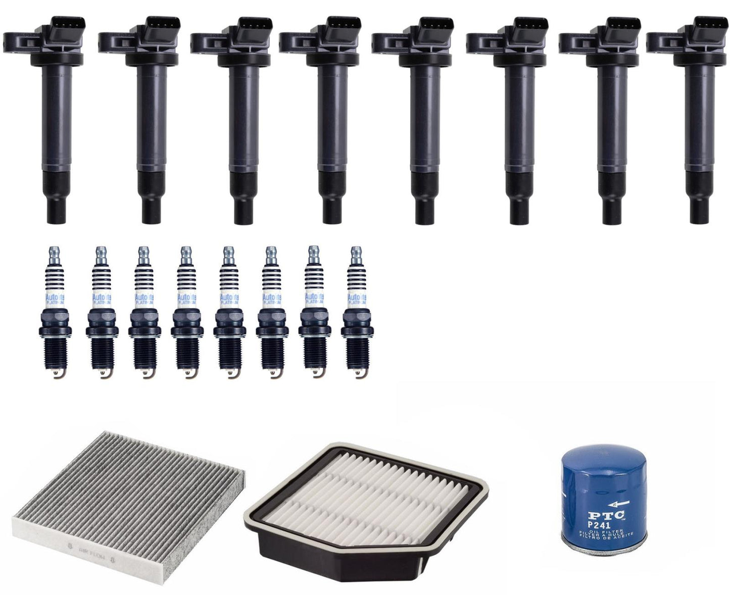 Direct Ignition Coils Spark Plugs Filters Tune Up for 2006-2007 Lexus GS430