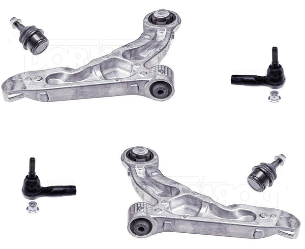 Front L & R Lower Control Arms Ball Joints Tie R Fits 2014-2018 Jeep Cherokee 6p