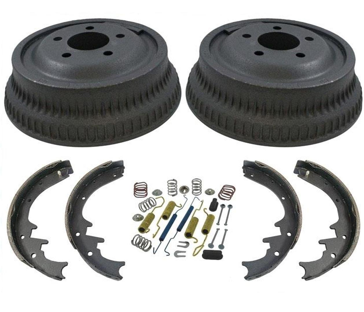 Zapatas y resortes de tambor de freno trasero más grandes de 10" Grand Cherokee 93-96 y Cherokee 93-01
