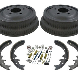 Zapatas y resortes de tambor de freno trasero más grandes de 10