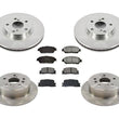 For 2004 2005 2006 Lexus ES330 Front & Rear Brake Rotors and Ceramic Pads