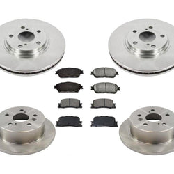 For 2004 2005 2006 Lexus ES330 Front & Rear Brake Rotors and Ceramic Pads