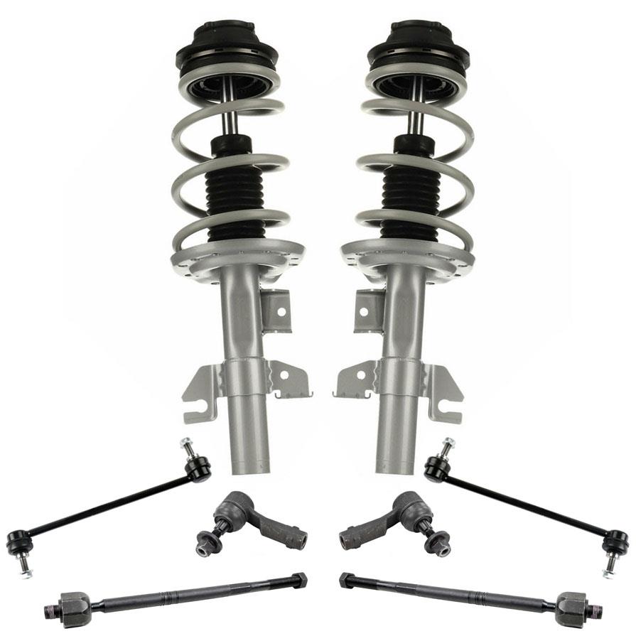 Front Complete Spring Struts Sway Bar Links & Tie Rods for Dodge Dart 2013-2016