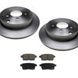 (2) Rear Brake Rotors & Ceramic Brake Pads for a 07-2010 Edge & Lincoln MKX