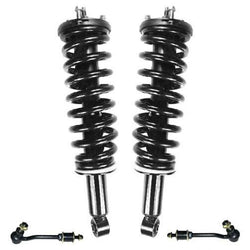 01-2007 Sequoia Front Quick coil Spring Strut and Mounts W Sway Bar Links 4Pc