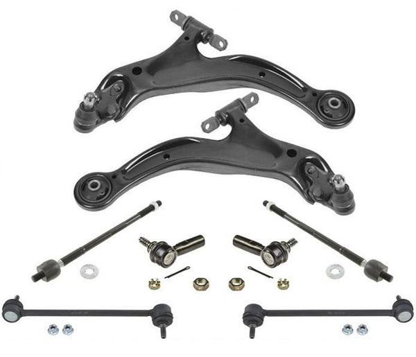 Fits 98-03 Toyota Sienna Front Lower Arms Tie Rods Links and Ball Joints