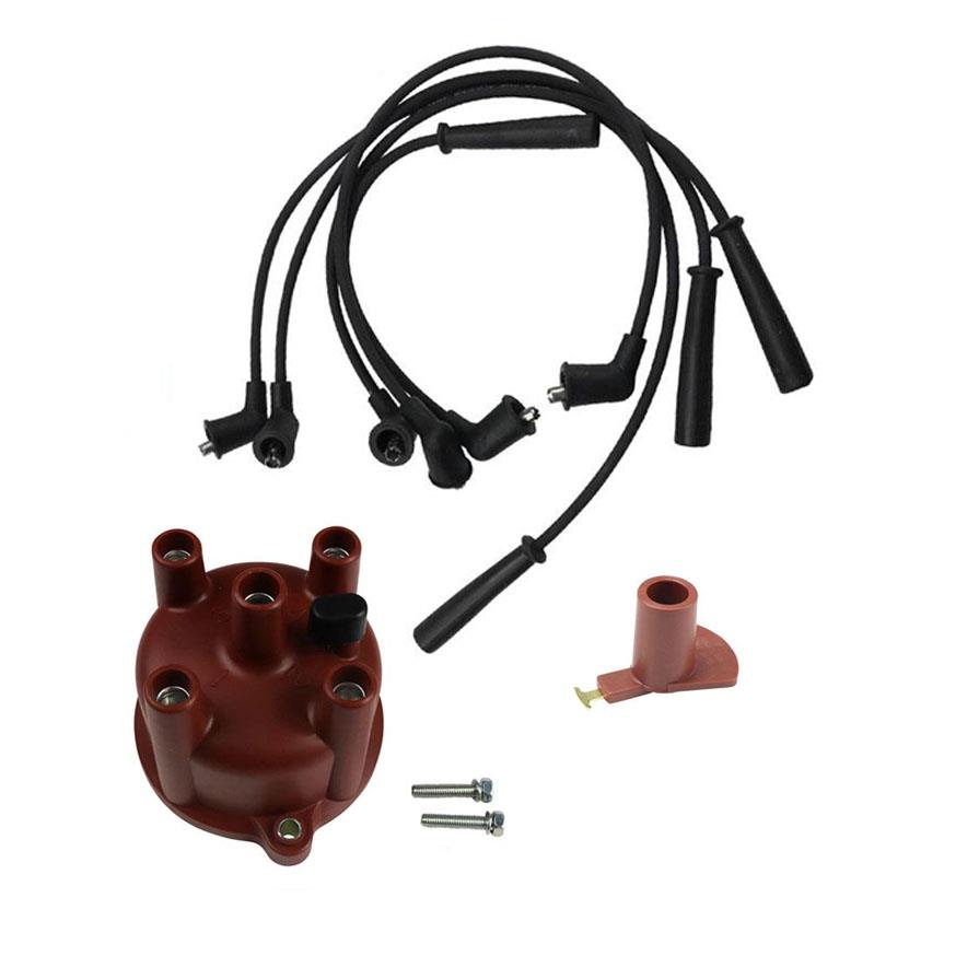 Ignition Wires Distributor Cap Rotor for Toyota 4Runner 2.4L 1984 1990 1991 1992
