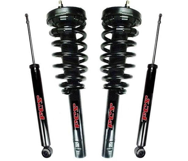 Puntal y soportes de resorte rápido delantero + amortiguadores traseros para Hyundai Sonata 06-2008 4 piezas