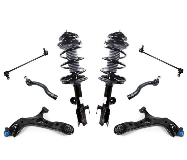 Fits For Toyota 06-08 Rav4 Front Coil Springs Struts Control Arms 8Pc