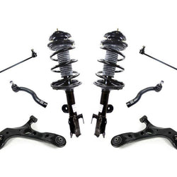 Se adapta a Rav4 06-08 con llantas de aleación V6 3.5L, resortes helicoidales delanteros, puntales, brazos de control, 8 piezas
