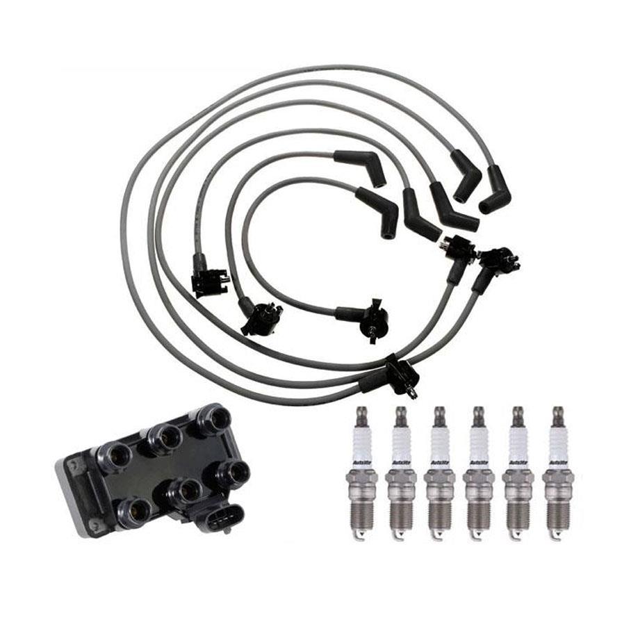 Ignition Wires Spark Plugs & Coil Pack for 2000 Ford Mustang 3.8L V6 2000