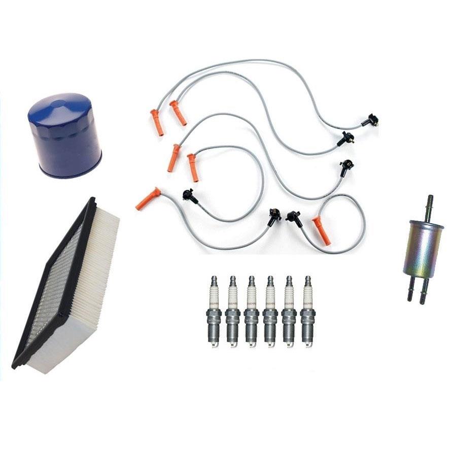 Ignition Wires Spark Plugs Air Oil Gas Filters 2001-2007 for Ford Ranger 4.0L