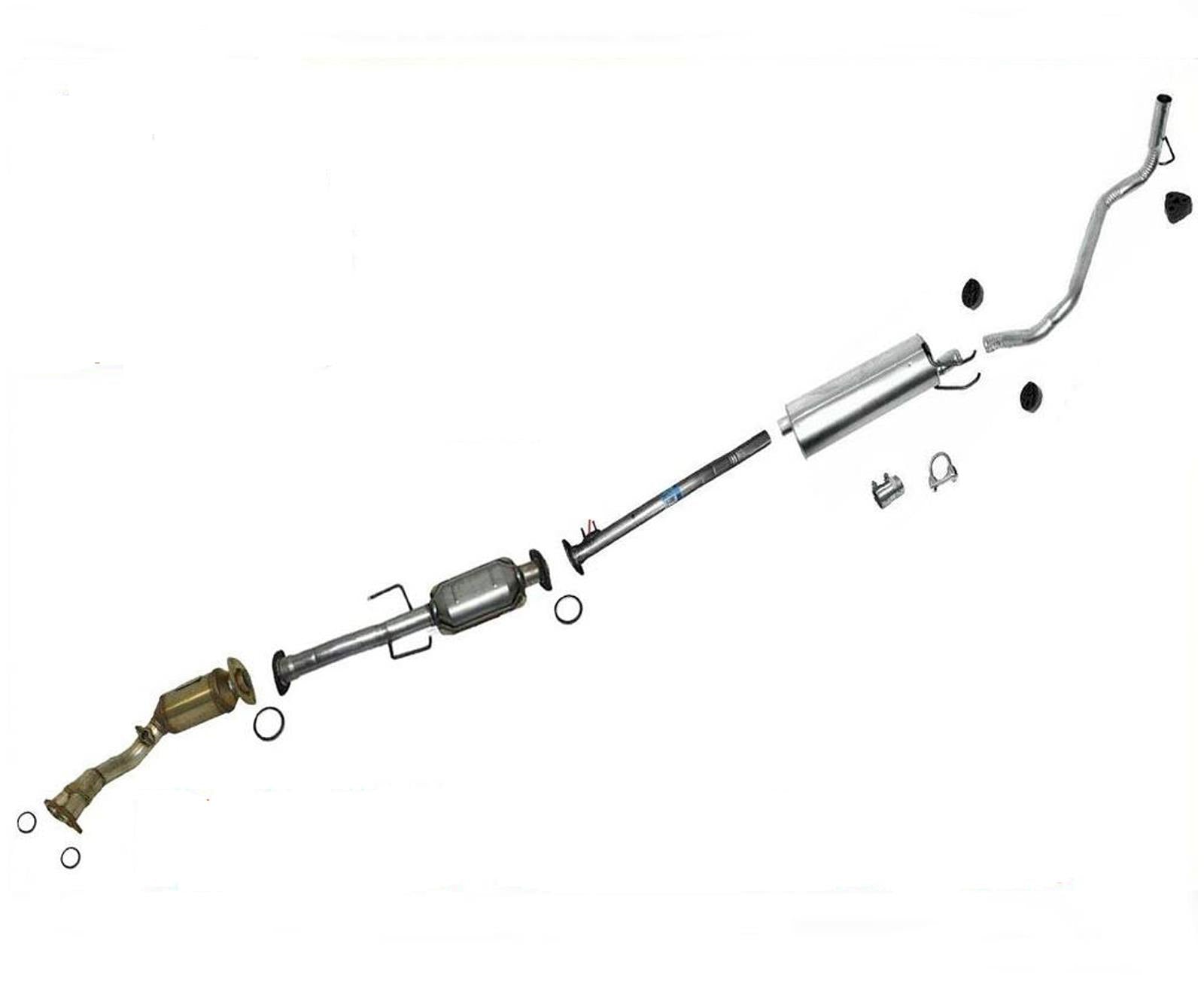 Sistema de escape 100% nuevo para Toyota Tacoma 2.7L 01-04 4x4 122" Base de rueda