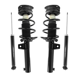 Front Complete Coil Spring Struts Rear Shocks for Volkswagen Golf 2015-2019