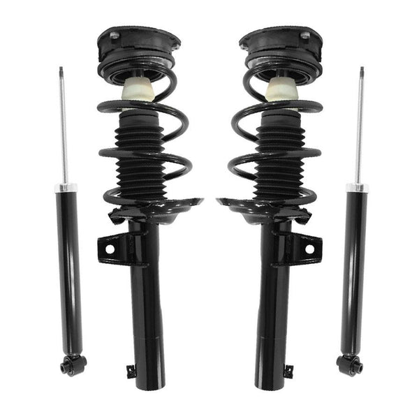 Front Complete Coil Spring Struts Rear Shocks for Volkswagen Golf 2015-2019
