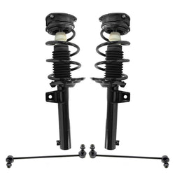 Front Complete Spring Struts & Sway Bar Links for Volkswagen Golf 2015-2019