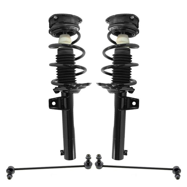 Front Complete Spring Struts & Sway Bar Links for Volkswagen Golf 2015-2019