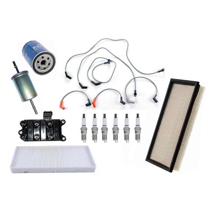 Ignition Spark Plug Wire Plugs Air Oil Cabin Filters for 04-05 Ford Freestar 12p