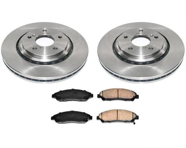 Front Brake Rotors and Brake Pads for Acura MDX 3.5L Gasoline Engine 2017-2019