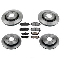 Nuevos rotores de freno delantero y trasero y pastillas de freno de cerámica para Nissan Armada 2008-2011