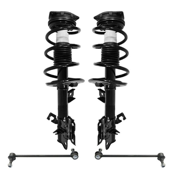 Front Coil Strut Assembly & Sway Bar Links for Nissan Rogue 2008-2012