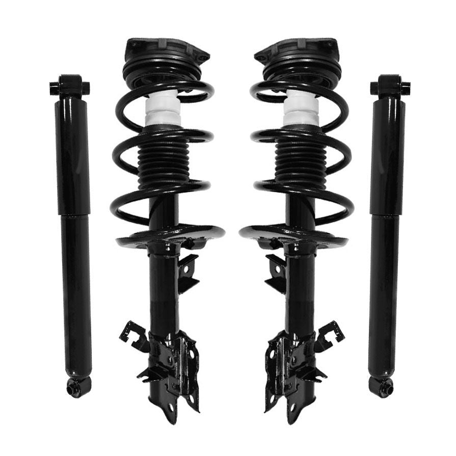 Front Complete Struts Assembly & Rear Shocks Absorber For Nissan Rogue 2008-2012