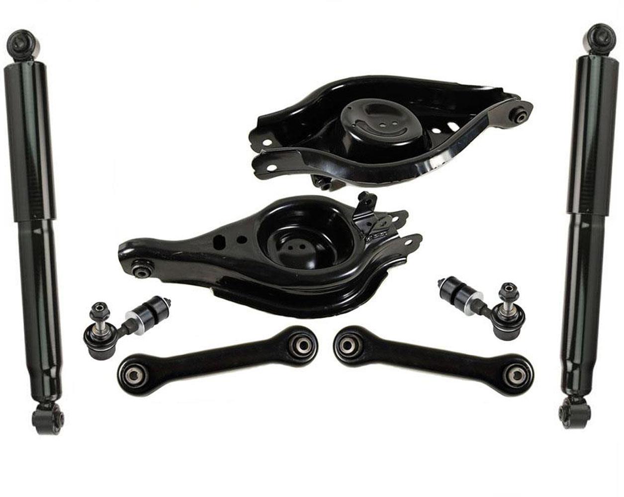 Brazos de control traseros Amortiguadores Enlaces de barra estabilizadora para Chevrolet Equinox 05-06 8 piezas