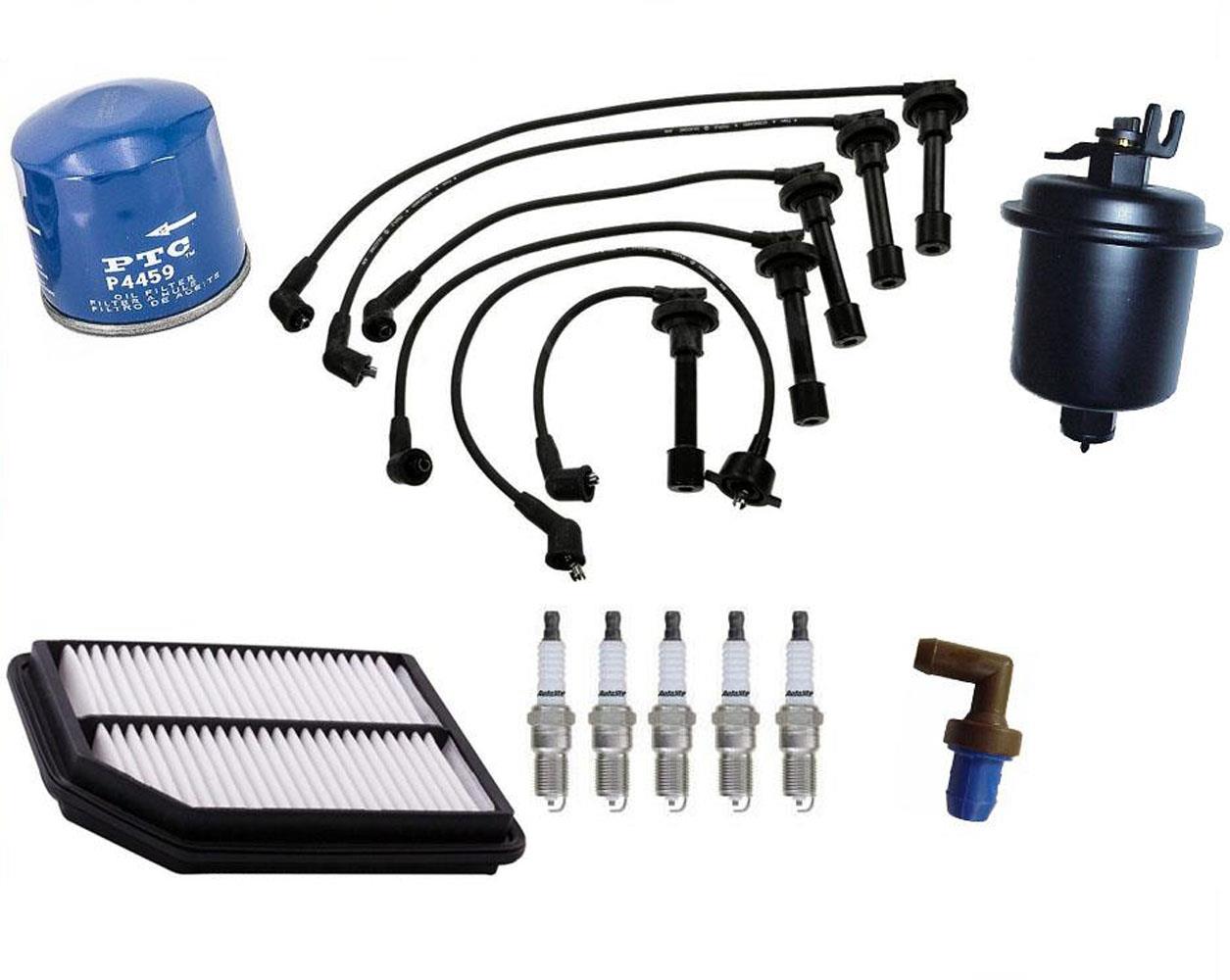 Spark Plug Ignition Wires Plugs Air Oil Gas Filters for Acura TL 2.5L 95-98