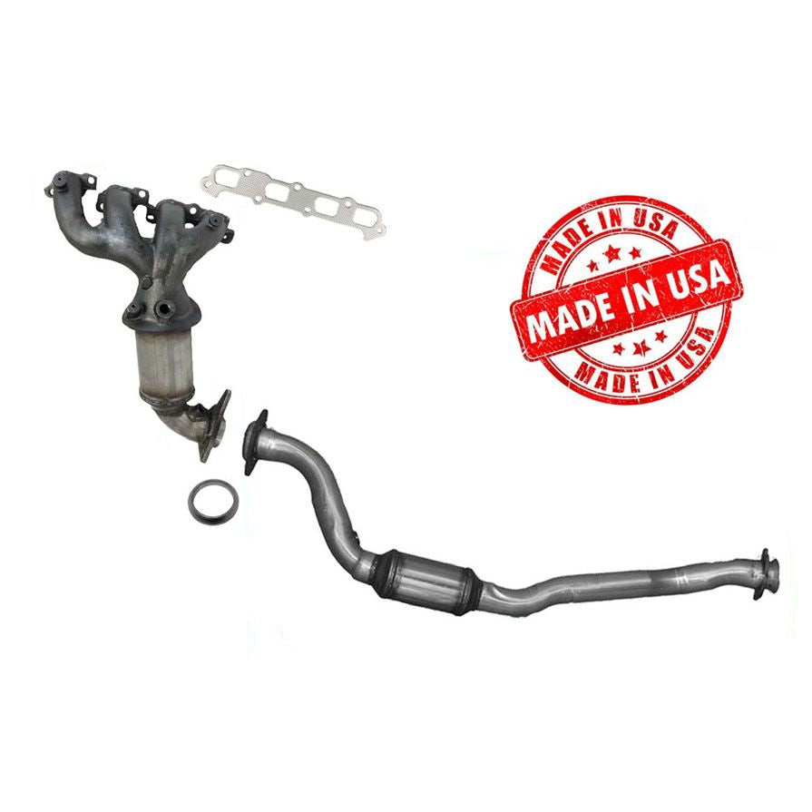 Juego de tubos colectores con convertidor catalítico delantero y trasero para GMC Colorado 2.9L 2007-2011 - Photo 1