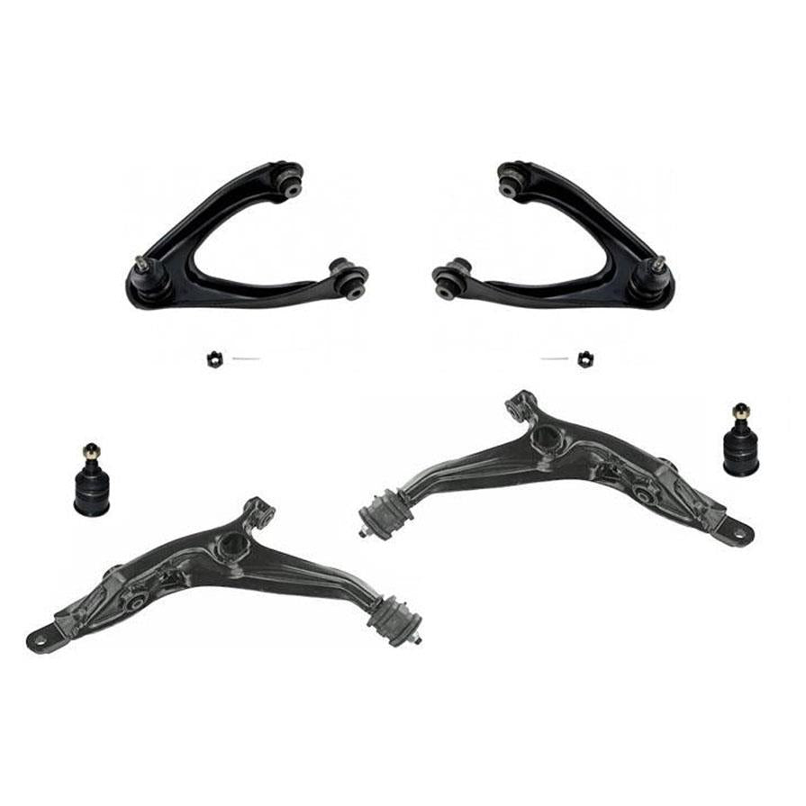 97-01 for Honda CRV Upper Lower Control Arms With Bushings With Ball Joints 6Pc