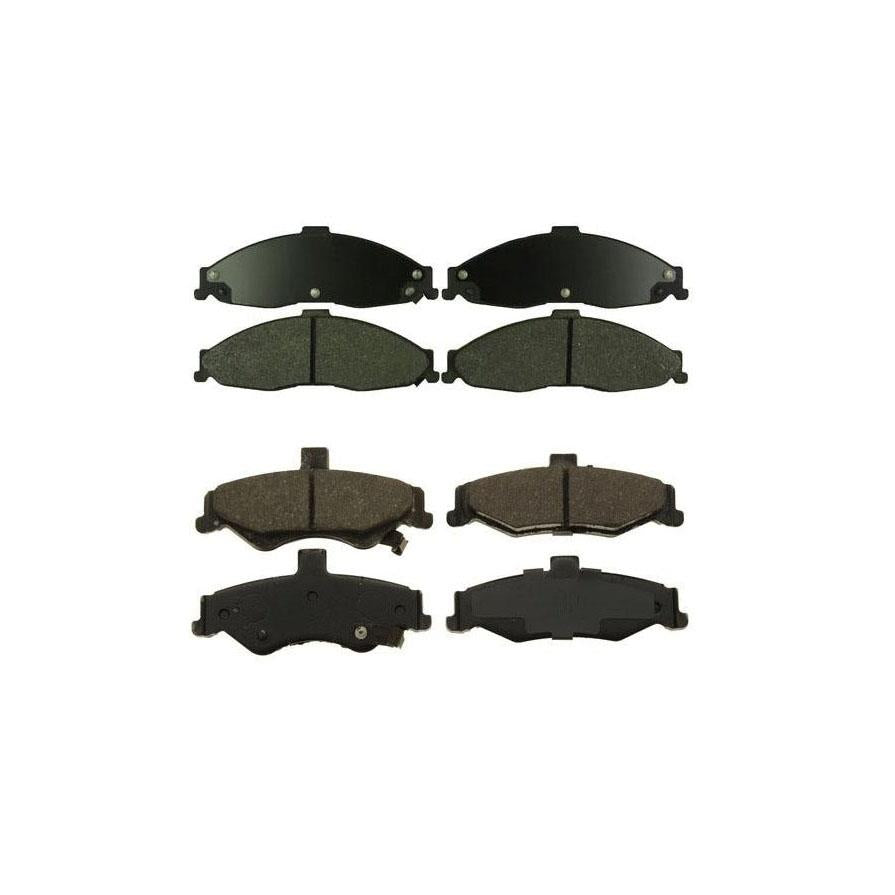 Front & Rear Ceramic Brake Pads for Chevrolet 1998-2002 Camaro Firebird