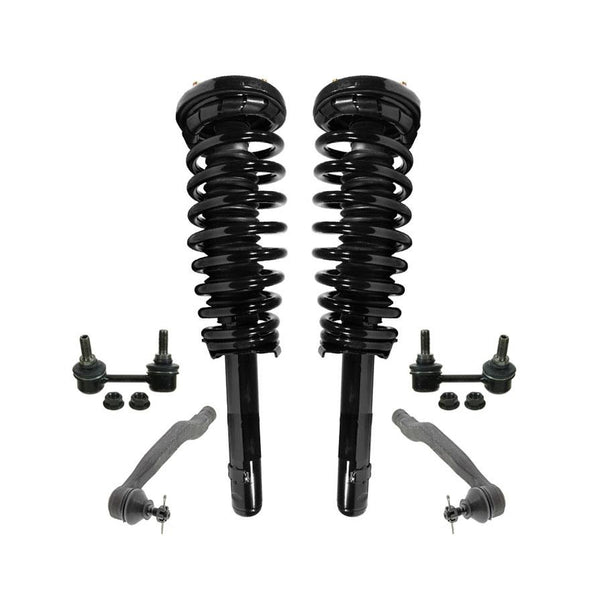 Front Struts Sway Bar Links Outer Tie Rods for Honda Accord 1998-2002