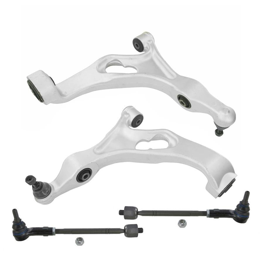 Front Lower Control Arms with Inner & Outer Tie Rods for Audi Q7 2007-2015