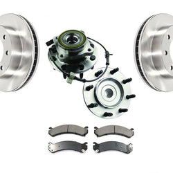 Buje delantero y rodamientos Rotores de disco de freno Pastillas de cerámica para Hummer H2 03-07