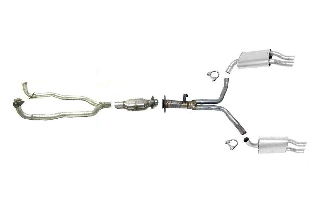Front Y Pipe Exhaust System With Main Converter for Chevrolet 1986-1990 Corvette