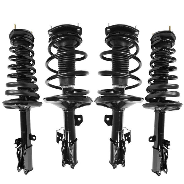 Front & Rear Complete Coil Spring Struts for Toyota Camry 2.4L 2002-2003