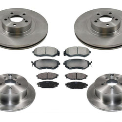 Fits 13-15 XV Crosstrek 14-16 Forester 2.5L Front & Rear Rotors & Ceramic Pads