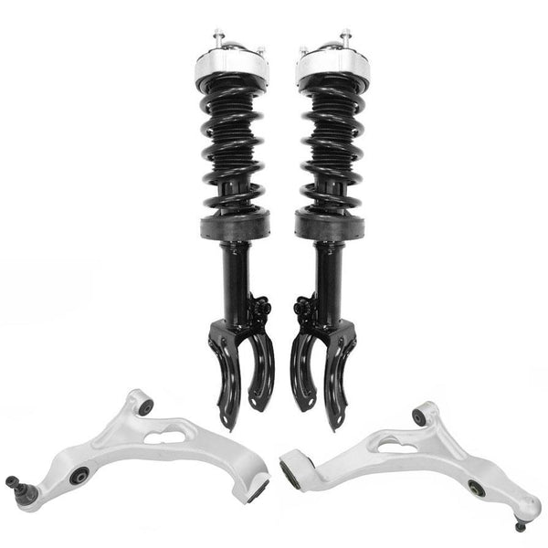 Front Complete Spring Struts Lower Control Arms for Volkswagen Touareg 2011-2017