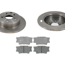 For 2006-2018 Toyota Rav4 Rear Brake Disc Rotors & Ceramic Pads 3 PCS