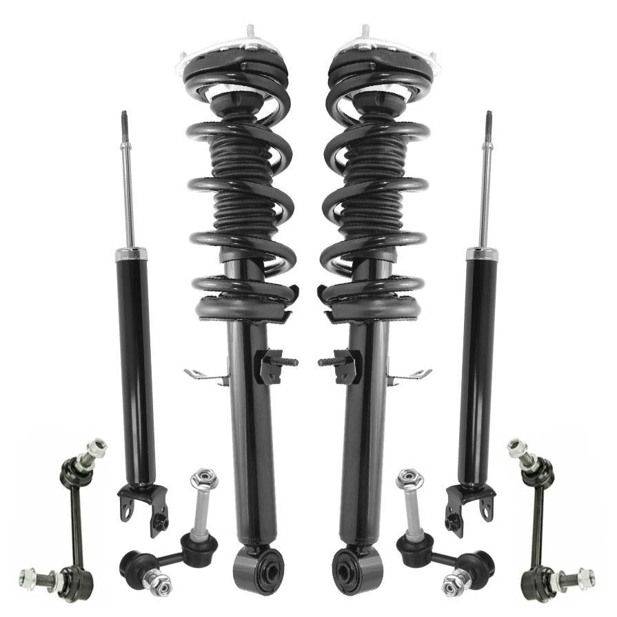 Amortiguadores traseros completos delanteros y eslabones de barra estabilizadora para Nissan 370Z 2009-2020