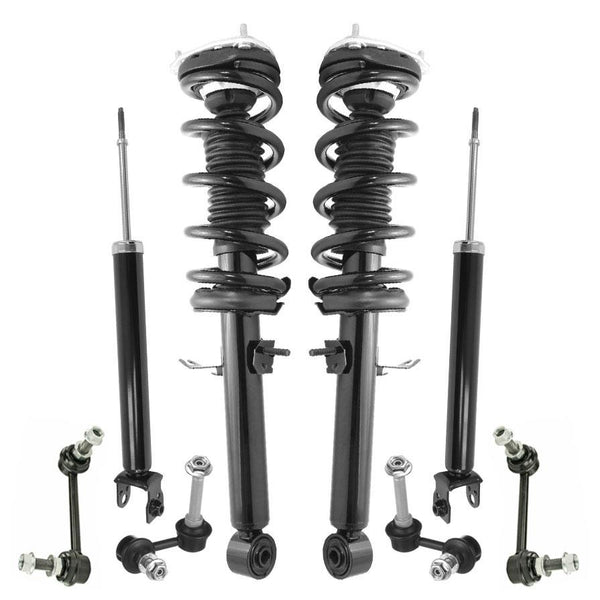 Amortiguadores traseros completos delanteros y eslabones de barra estabilizadora para Nissan 370Z 2009-2020