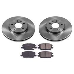 Front Brake Rotors Ceramic Brake Pads for Chevrolet Malibu 1.5L 2.0L 2017-2020