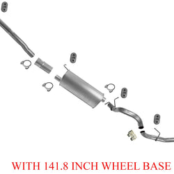 Para sistema de tubo de silenciador de escape Ford F250 Super 5.4L 08-10 con base de rueda 141.8