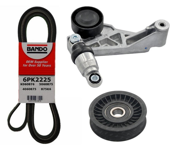 Hydraulic Belt Tensioner and Engine Belt For 12-18 Jeep Wrangler 3.6L 4627038AA
