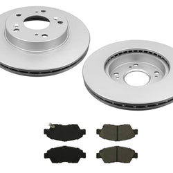 Compatible con Acura RSX 02-06 y Civic Si 2.0L 2004-05/rotores de freno delantero y pastillas de cerámica.
