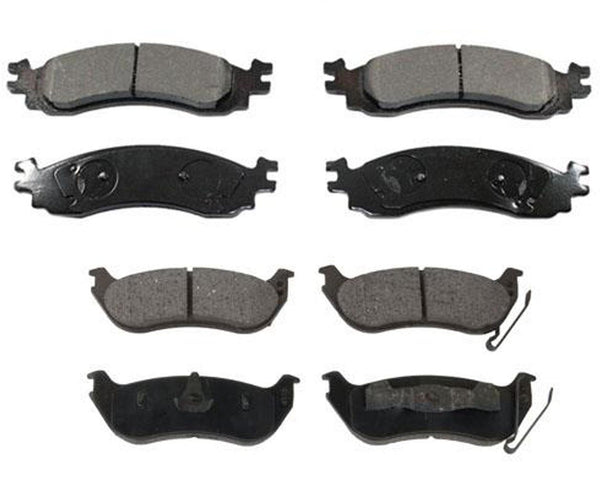 Fits For 07-2010 Ford Sport Trac Front & Rear Ceramic Brake Pads 2 Sets