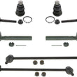 Fits 2005-2007 Nissan Murano Lower Ball Joints Tie Rods Sway Bar Stabilzer Links