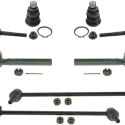 Fits 2005-2007 Nissan Murano Lower Ball Joints Tie Rods Sway Bar Stabilzer Links