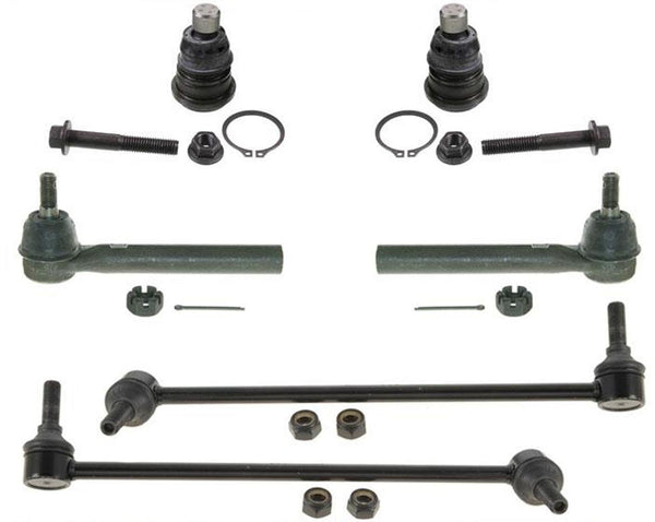 Fits 2005-2007 Nissan Murano Lower Ball Joints Tie Rods Sway Bar Stabilzer Links