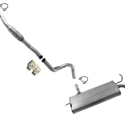 Exhaust Middle Resonator & Muffler For 2012-2017 Jeep Wrangler 3.6L 4 Doors